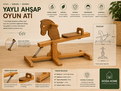 Minik Şövalye Ahşap Yaylı At